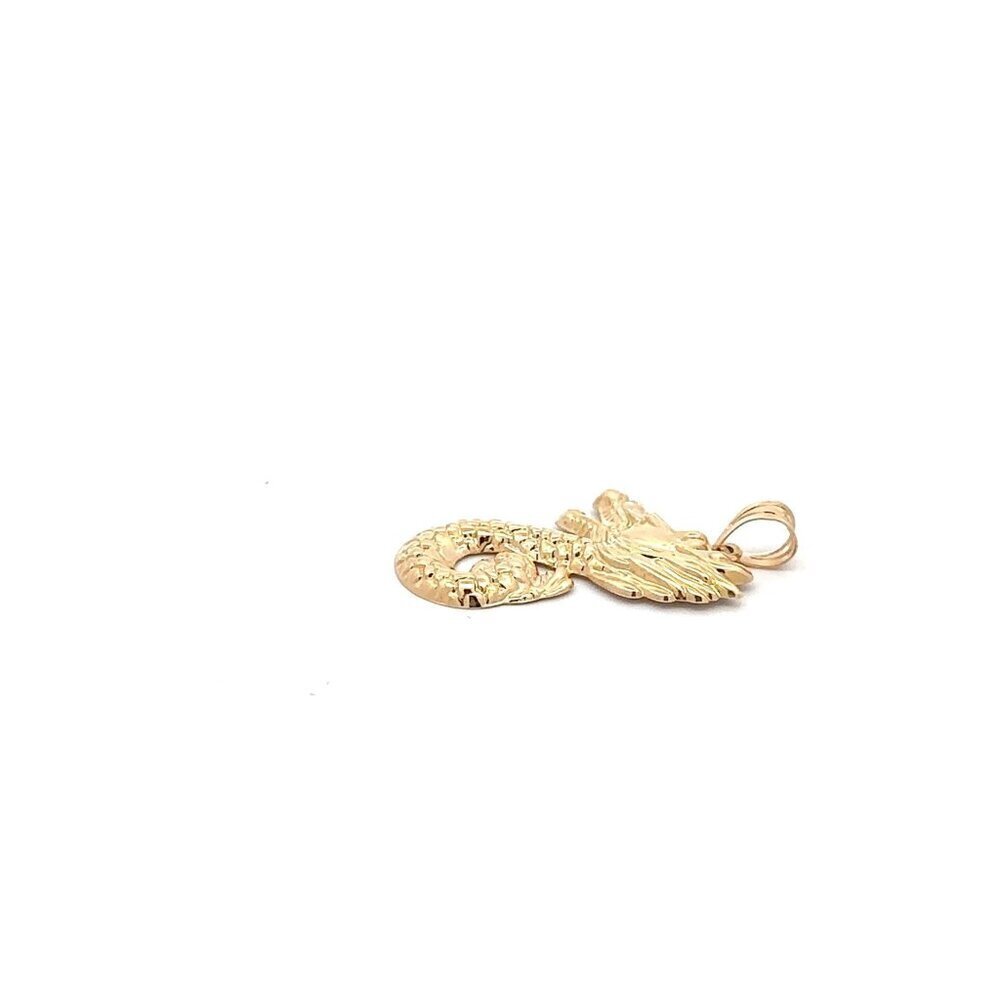 18K Gold Pendant Lucky Dragon 1.31 grams - Picture 9 of 11